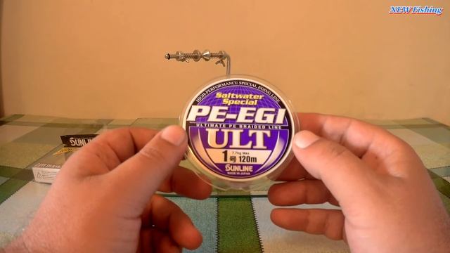 Хороший недорогой японский шнур для джига Sunline PE-EGI-ULT