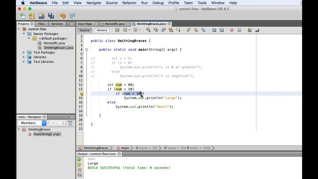 Omitting curly braces and the dangling else in Java смотреть онлайн