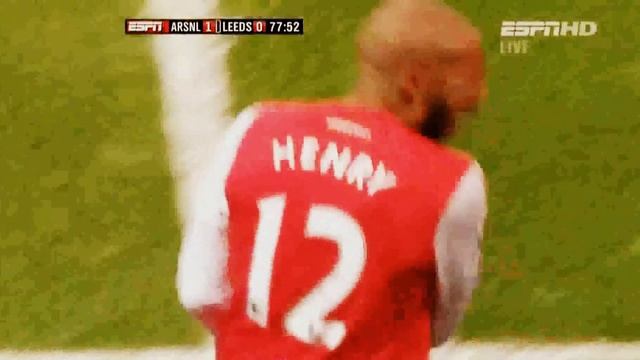 Арсенал - Лидс. Гол Анри - Arsenal - Leeds 1:0. Goal Henry смотреть онлайн