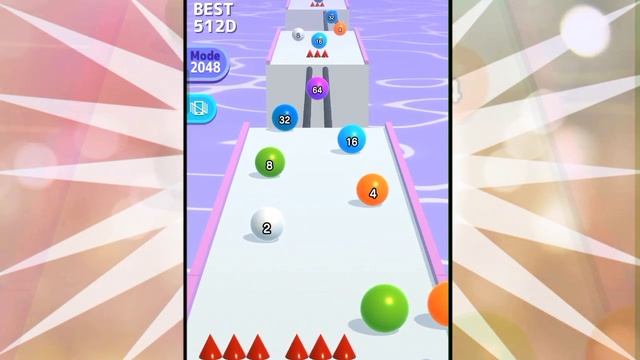 Satisfying mobile game video ball run 2048 -ball run infinity gameplay walkthrough part 5 смотреть онлайн