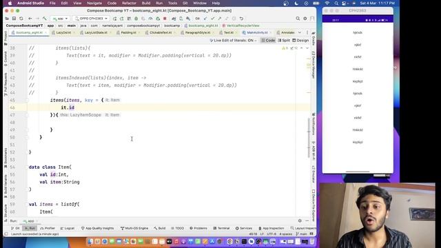 Lazy Column , Lazy Row and Lazy Grid Row & Column in Jetpack compose Hindi | Bootcamp #8 смотреть онлайн