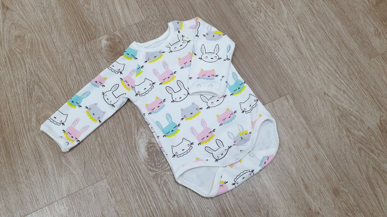 Как сшить боди для малыша своими руками + выкройка смотреть онлайн