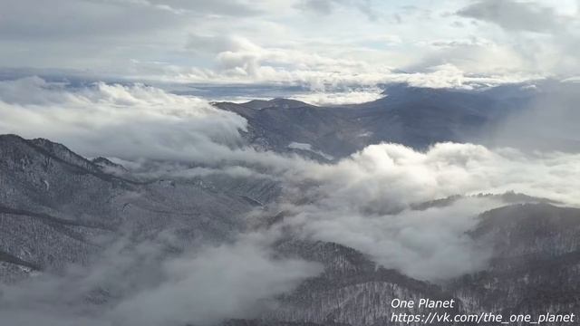 Лаго-наки, съемка с дрона, высота 500 м. смотреть онлайн