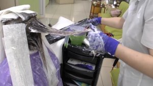 Как осветлить черные волосы  Смывка черного в холодный русый тон REMOVING BLACK HAIR COLOR DYE  ENG