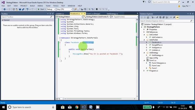 Design Pattern : What is Strategy Pattern ? C# or JAVA смотреть онлайн