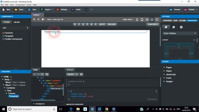 Breaking up Text in Bootstrap Studio смотреть онлайн