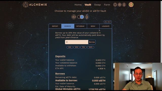 Alchemix: new ETH strategy! Earn a high yield with a liquidation-free loan смотреть онлайн