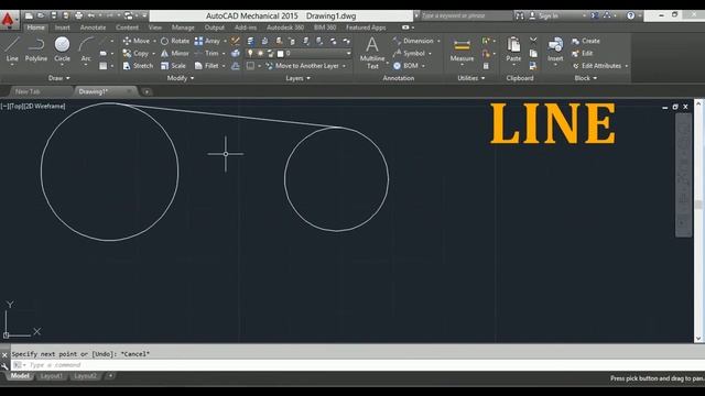 AutoCAD Tutorial 06: Line and Polyline/Draw Line, Polyline/Difference between Line and Polyline смотреть онлайн