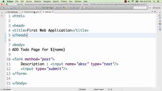 023 Step 13 Add new todo | Spring Boot in Java Web смотреть онлайн