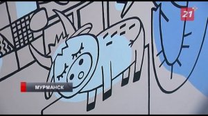 Детская поликлиника в Мурманске преображается под кистями художников