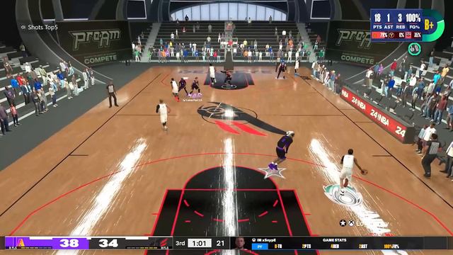 PLAYING VS THE MOST UNDERRATED PG IN NBA 2K24 COMP PRO AM! смотреть онлайн