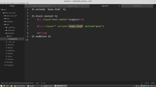 Django Authentication Tutorial: User Login | Django casts #4 смотреть онлайн