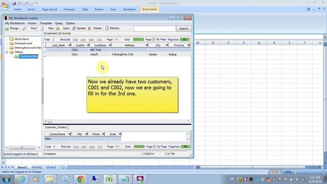 ExcelServer Tutorial 07: Add primary key to table, set fields as required смотреть онлайн