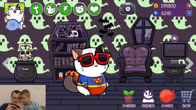 Котенок Мимитос - мой Виртуальный Котик Mimios. Детская игра про кота смотреть онлайн