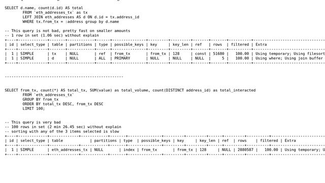 Databases: Database slows down at millions of rows, how to optimize schema and queries? смотреть онлайн
