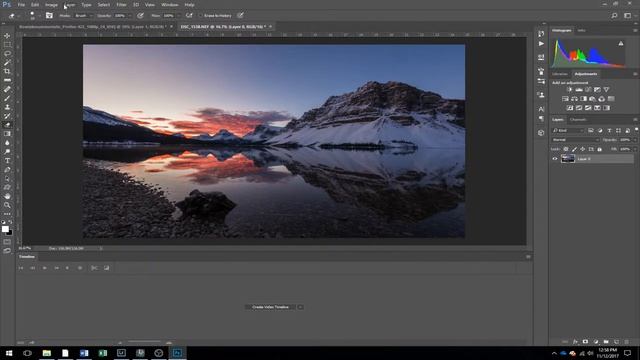 How to MAKE a landscape CINEMAGRAPH QUICK in Photoshop CC 2017 смотреть онлайн