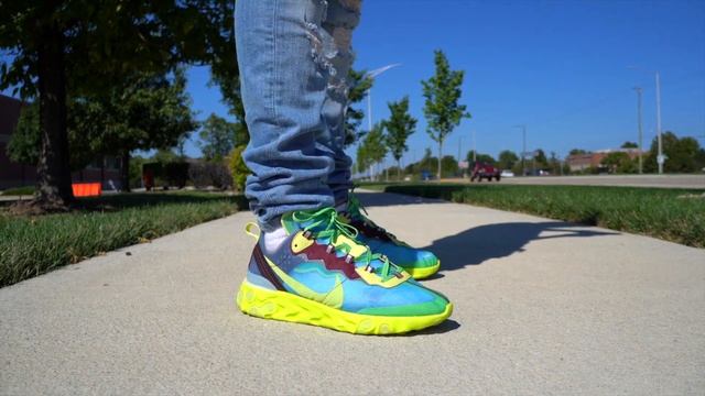 UNDERCOVER X NIKE REACT ELEMENT 87 "LAKESIDE" ON-FEET!! смотреть онлайн