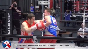 Абдулло Абдуллоев vs Ермишкин Вадим (6-е рейтинговые бои, лига бокса Москвы 22.01.23)