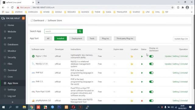 How to Update Web Server App on aaPanel смотреть онлайн