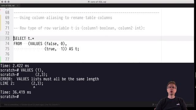Advanced SQL — Chapter 02 — Video #04 — SELECT/FROM/WHERE смотреть онлайн