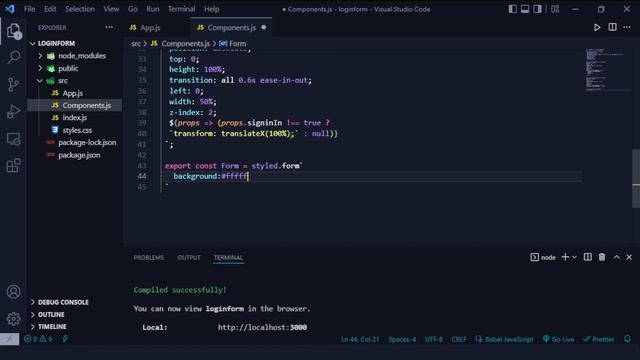 How To Make Sliding Sign In & Sign Up Form Using React JS | Sign In & Sign Up Form #ReactJS смотреть онлайн