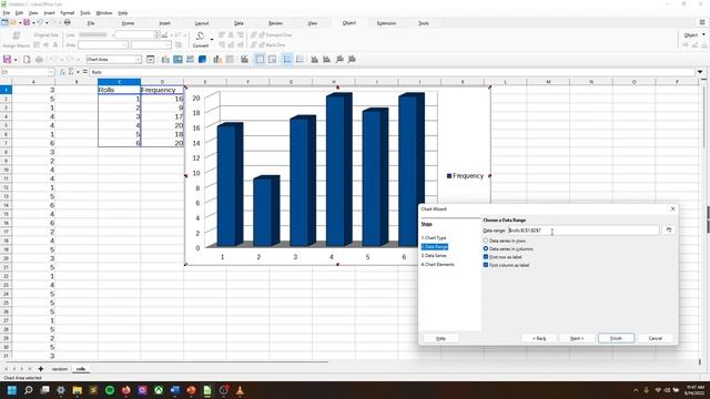 Creating Simple Column Chart | LibreOffice Calc смотреть онлайн