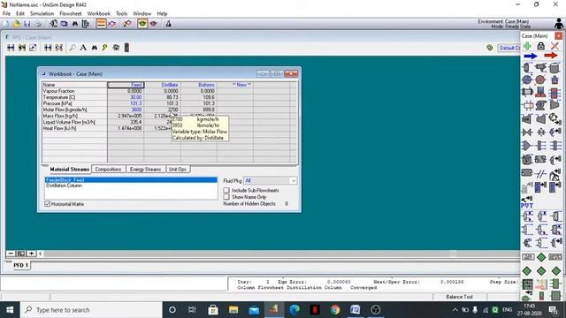 Simulation of binary Distillation using Unisim. смотреть онлайн