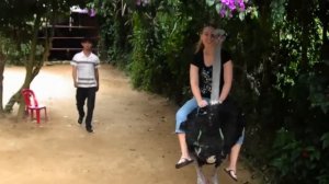Riding an Ostrich!!