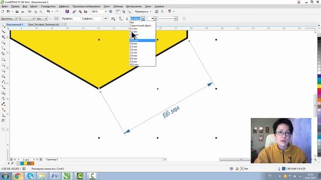ЧЕРТЕЖ В КОРЕЛ. РАЗМЕРНЫЕ ЛИНИИ. Corel DRAW. Уроки для начинающих смотреть онлайн
