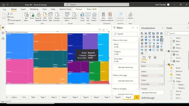 Tableau Vs Power BI- Chapter 11- TreeMap Visual смотреть онлайн