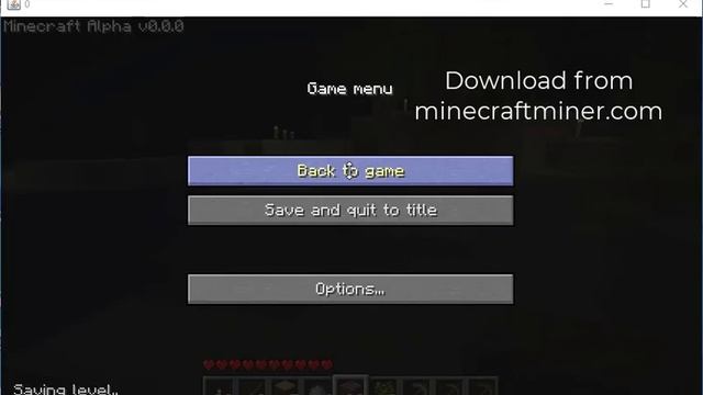 Minecraft Alpha 0.0.0 смотреть онлайн