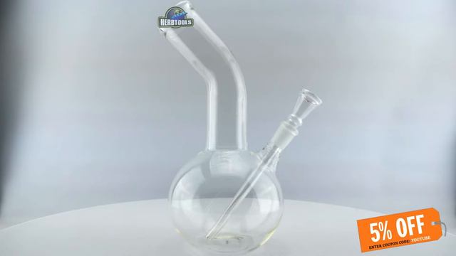 CURVED NECK GLASS CHAMBER BONG [HD] [HERBTOOLS] смотреть онлайн