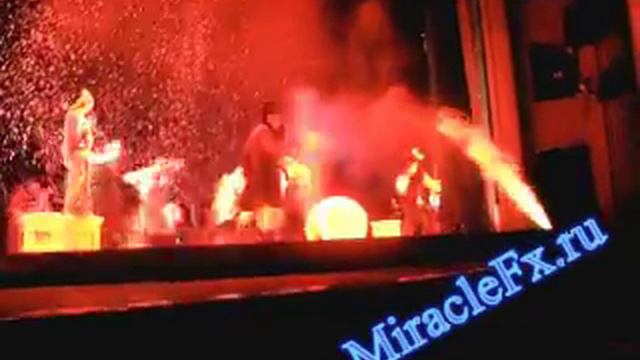 Криоэффекты, имитация пламени (видео).avi смотреть онлайн