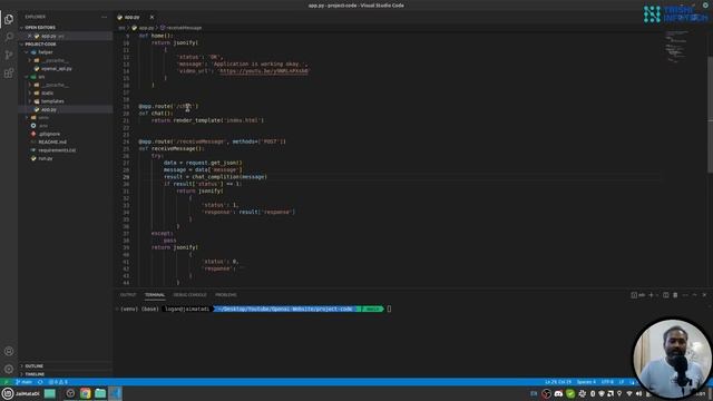 How to connect ChatGPT to Website | Website | ChatGPT | Python смотреть онлайн