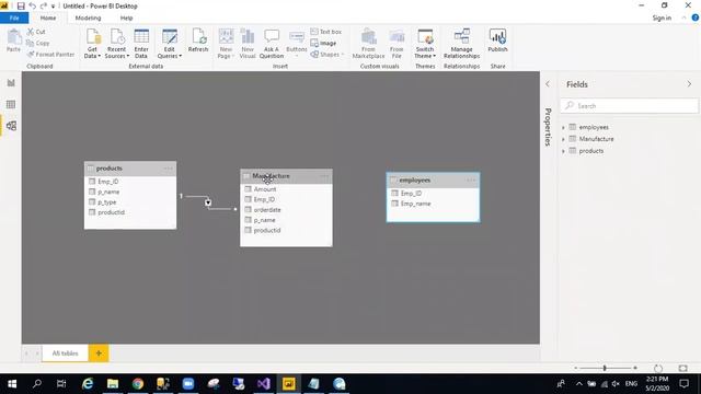 understanding relationships between the tables in Power bi Desktop. смотреть онлайн