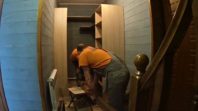 Монтаж встроенного шкафа купе. #VOSMEBEL смотреть онлайн