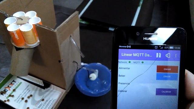 Alimentador de mascotas (prototipo) + Node MCU ESP8266 + Adafruit MQTT + Linear MQTT dashboard смотреть онлайн