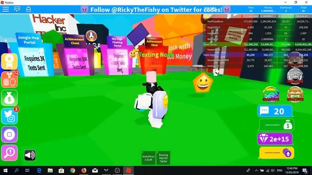 |Roblox| Texting Simulator |Infinite Cash,Gems,Bitereum| Stat Hack смотреть онлайн