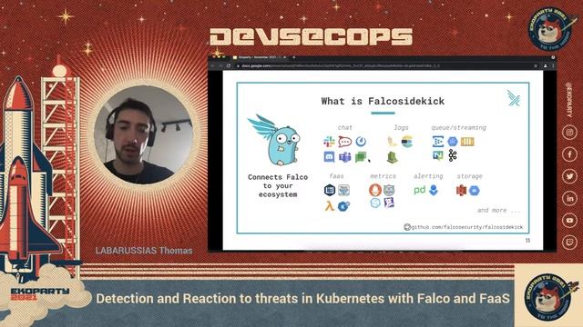 Detection and Reaction to threats in Kubern... ▪ Thomas Labarussias ▪ Ekoparty 2021: DevSecOps Spac смотреть онлайн