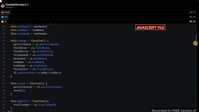 how to make Flow field Particles 2 for HTML CSS & JAVA смотреть онлайн