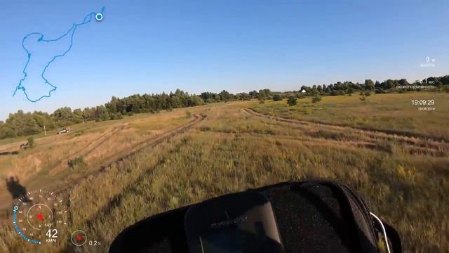 Село Коровка, Сапожок, река Пара. Полёт на параплане с мотором. смотреть онлайн