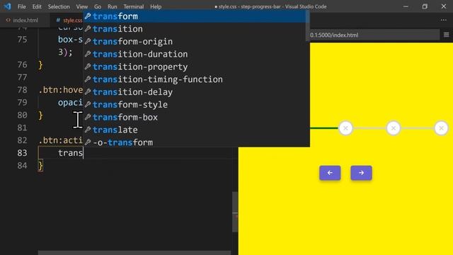 HTML CSS JavaScript Project - Step Progress Bar смотреть онлайн