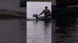 Гребная пвх лодка Муссон S262 под мотором