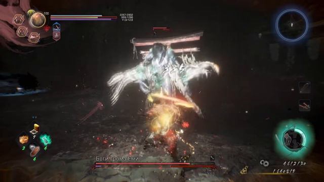 Nioh 2 прохождение боссов : 63. Асия Доман + Боги грома Ёми смотреть онлайн