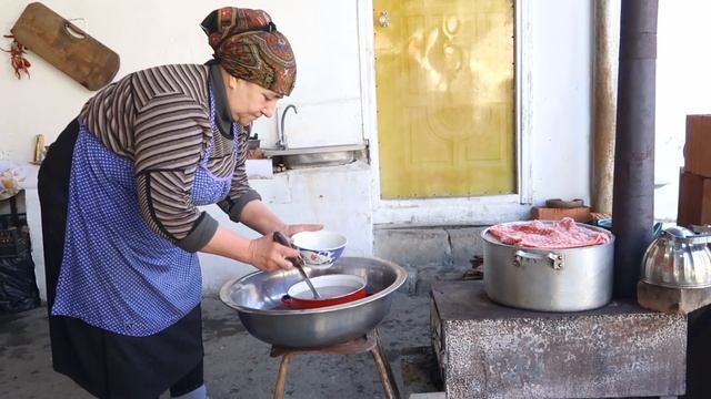 Very Relaxing Sweet Village Life - Cooking AZERBAİJANI PILAF | Rural Village Affairs Cooking смотреть онлайн