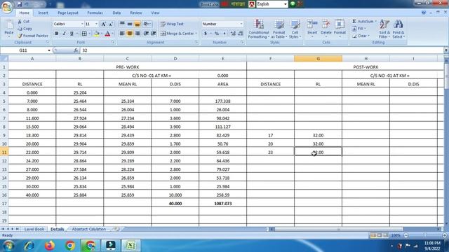 How to Draw Cross Section And Volume Calculation By MS Excel.Pre Work And Post Work.mp4 смотреть онлайн