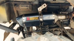 Прямоток Akrapovic’ на квадроцикл Cf moto 500
