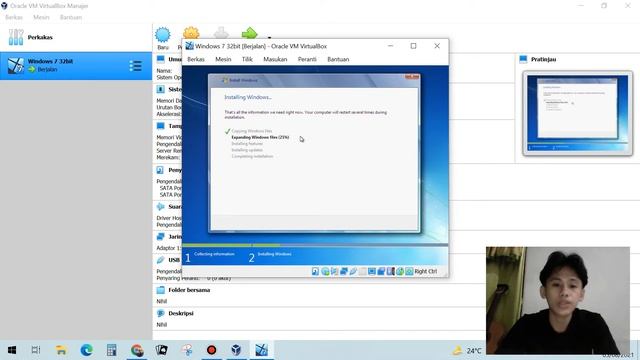 Cara Instal Windows 7 (32bit) Di Virtual BOX смотреть онлайн