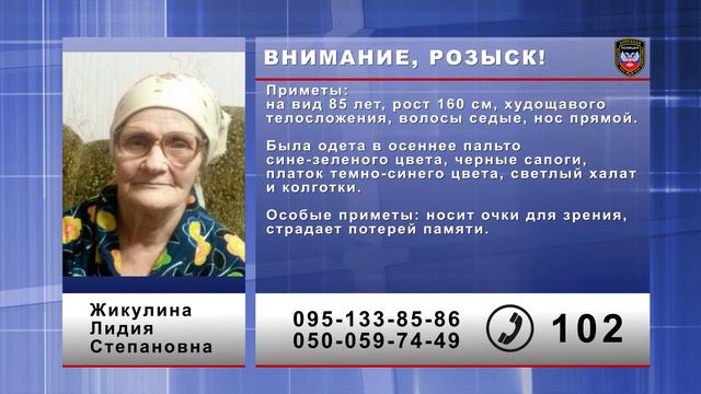 Внимание, розыск! Жикулина Лидия Степановна смотреть онлайн