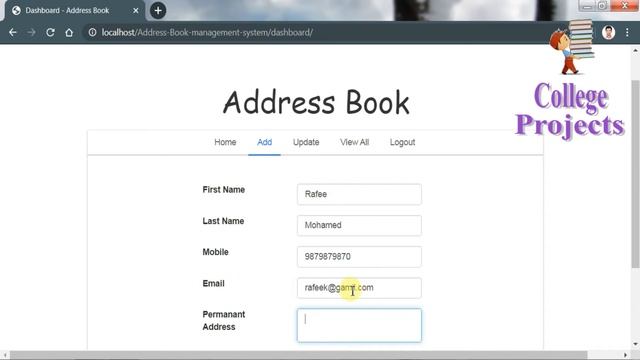 Online Phone and Address Book Management System Project in PHP | MYSQLI - College Projects for CS смотреть онлайн